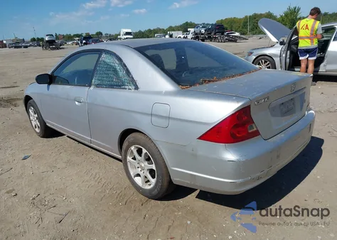 2003 Honda Civic Lx из США, поврежденный, VIN 1HGEM22513L002133